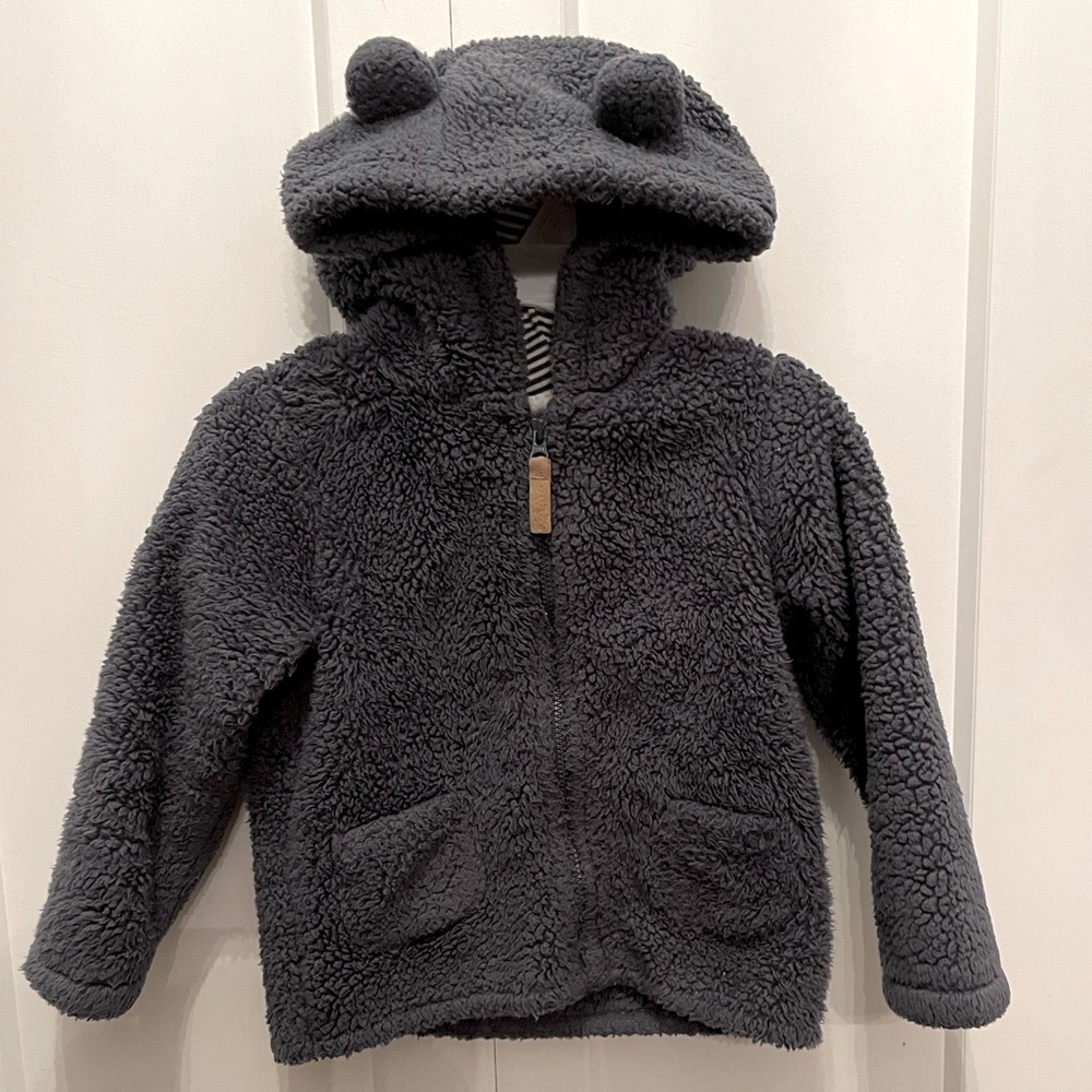 Carter’s Teddy bear Fleece zip up jacket 24 months